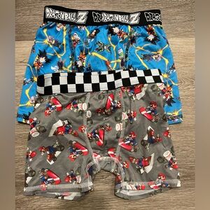 Boys Dragon Ball Z & Mario Kart Boxer Brief Underwear Sz 6/7